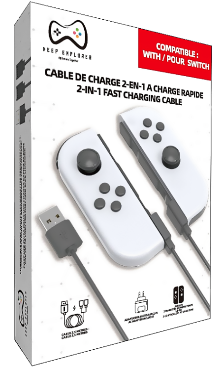 SW CHARGING CABLE 2 IN 1 WITH AC POWER